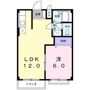 グランドハイツ篠崎Ⅰ【1階】の間取り