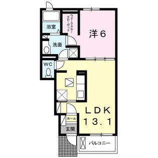 クレスト・ココ A【1階】の間取り