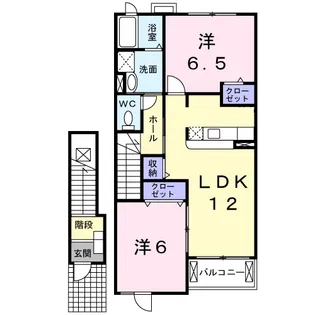 ルミエール Ⅱ【2階】の間取り