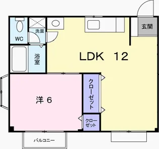 サンアドバンス【2階】の間取り