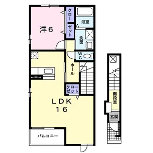 ジェントリーゼファー【2階】の間取り