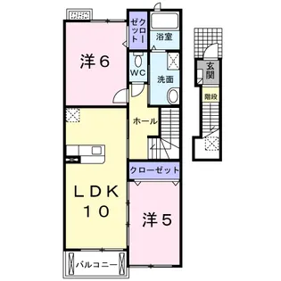 ロアジーナ【2階】の間取り