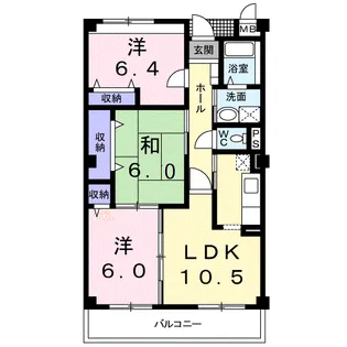グランレイク シイナ【4階】の間取り