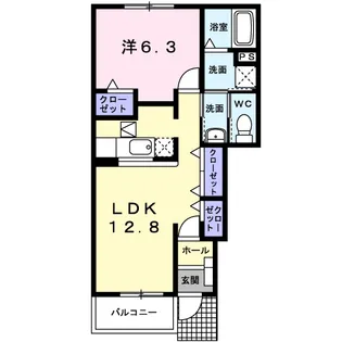 フェイバーレジデンスⅠ【1階】の間取り