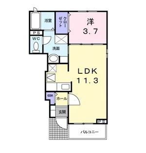 ポラリスⅡ【1階】の間取り