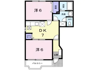 カルム・コリーヌⅡ【1階】の間取り