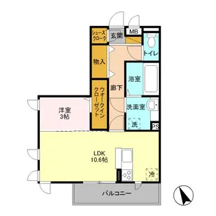 カーサ フェリーチェ【2階】の間取り