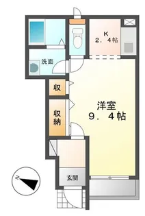 カサパルドⅡ【1階】の間取り