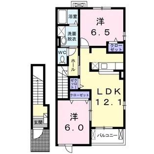 フォレストハウス【2階】の間取り