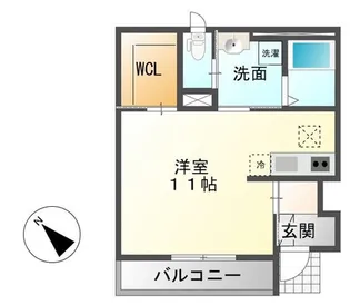ヴァンベール【1階】の間取り