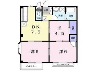 エルディム宮本【2階】の間取り