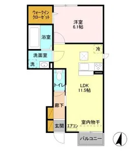 グレイス【1階】の間取り