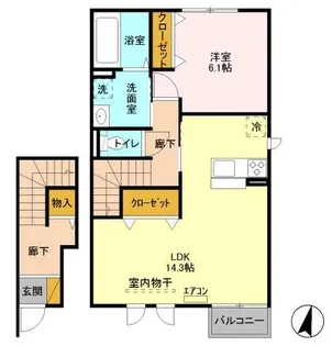 グレイス【1階】の間取り