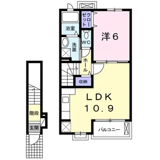 ノートル・レーヴC【2階】の間取り