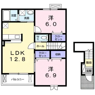 アルエット【2階】の間取り