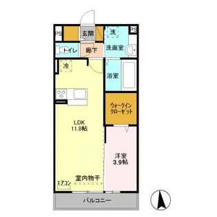 ハイライズ学園の森【2階】の間取り