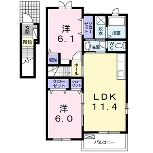 サクラ【2階】の間取り