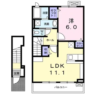クレスト小野澤【2階】の間取り