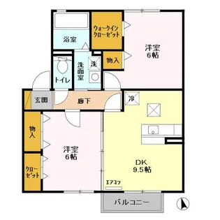 マローネ B【1階】の間取り