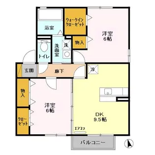 マローネ B【2階】の間取り