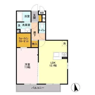 メゾンシャルマン【3階】の間取り