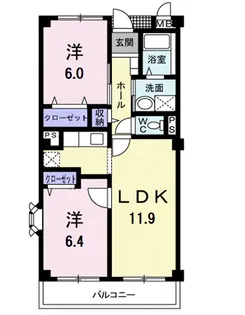 ソレアード・TSUKUBA【3階】の間取り