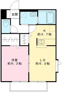 ソレイユ【101号室号室】の間取り
