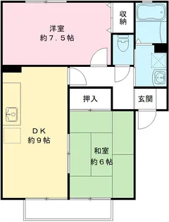サンビレッジ東台 C【201号室号室】の間取り