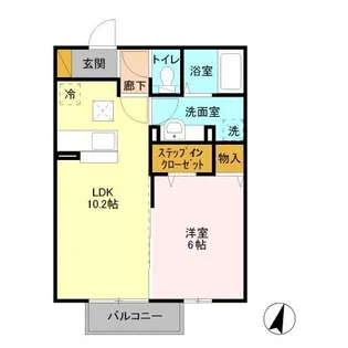 リヴェール【1階】の間取り