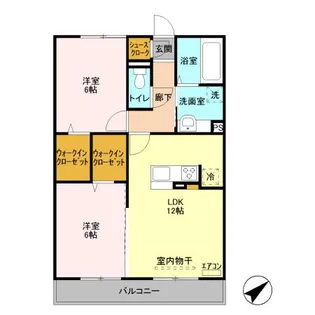 グランドゥールⅤ B棟【2階】の間取り