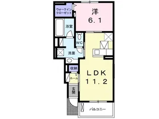 ブリッサみどりの南C【1階】の間取り