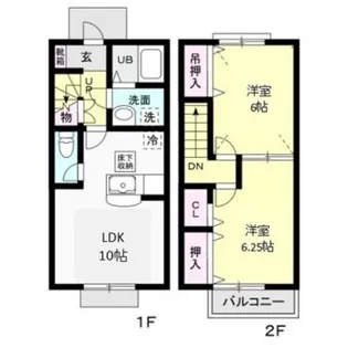 フォーリア今泉【2階】の間取り