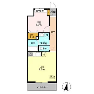 エキスポコンフォート Ⅱ【5階】の間取り