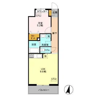 エキスポコンフォート Ⅱ【6階】の間取り