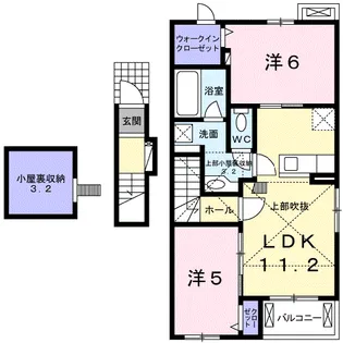 ランタナ【2階】の間取り