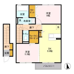 トレジャーズ【2階】の間取り