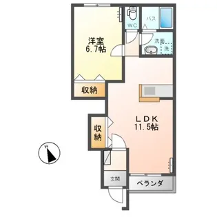 スターライズ【1階】の間取り