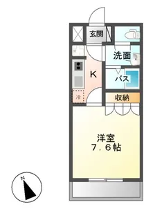SUN COURT.K(サンコート.ケー)【2階】の間取り