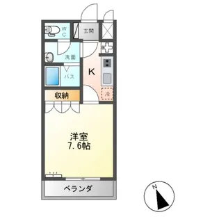 SUN COURT.K(サンコート.ケー)【2階】の間取り