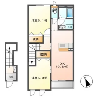 FOREST COURT S(フォレストコートエス)【2階】の間取り