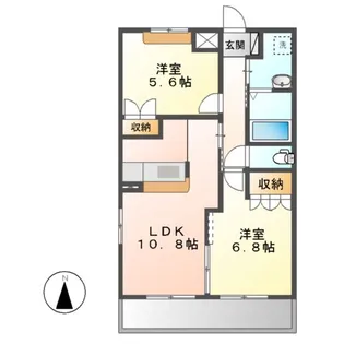 ゴールドクローバー(GOLD CLOVER)【2階】の間取り