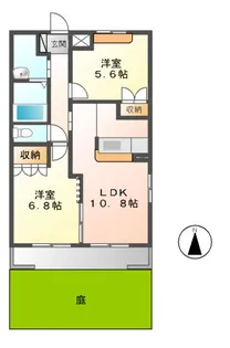 ゴールドクローバー(GOLD CLOVER)【1階】の間取り