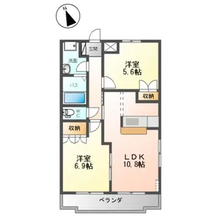 ブリューテ【2階】の間取り