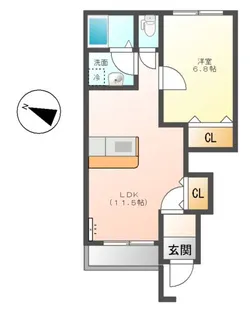 インテリオル【1階】の間取り