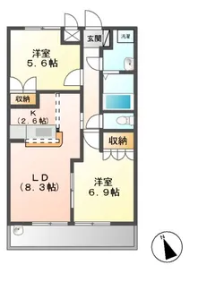 FOREST VILLA BELL TREE【2階】の間取り