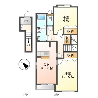 チェリーヒルズ【2階】の間取り
