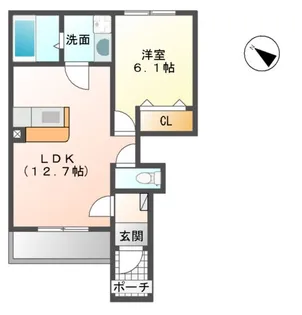プリムローズ【1階】の間取り