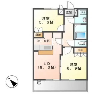 MULBERRY(マルベリー)【2階】の間取り