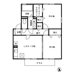 リヴェール東山【1階】の間取り