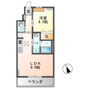 ラ・ヴィータ【1階】の間取り